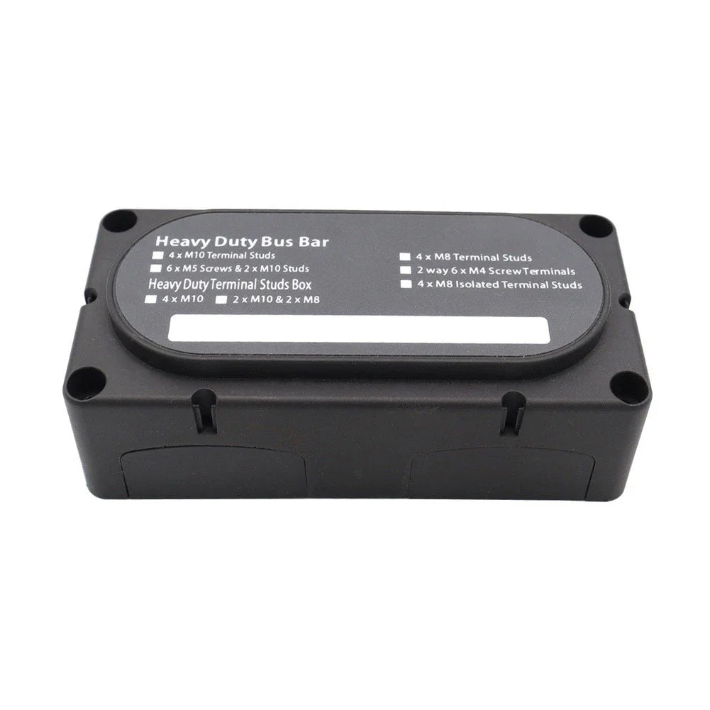 4-Way Busbar Terminal Block M10/M8 for Cars/RVs/Yachts/Boats