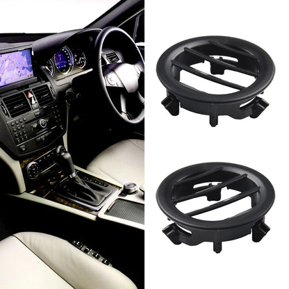 2 x Black Plastic Air Ac Vent for W204 C-CLASS (2008–2011)