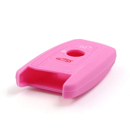 Pink Silicone Remote Flip Key Fob Cover for BMW 1/3/5/7 Series