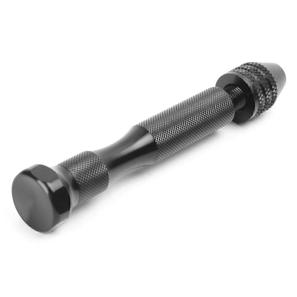 Mini Micro Hand Drill Kit with Keyless Chuck & 10 Twist Drills for Make & Model