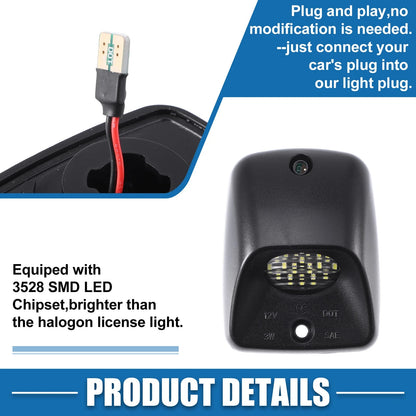 White LED License Plate Light Assembly  for Toyota