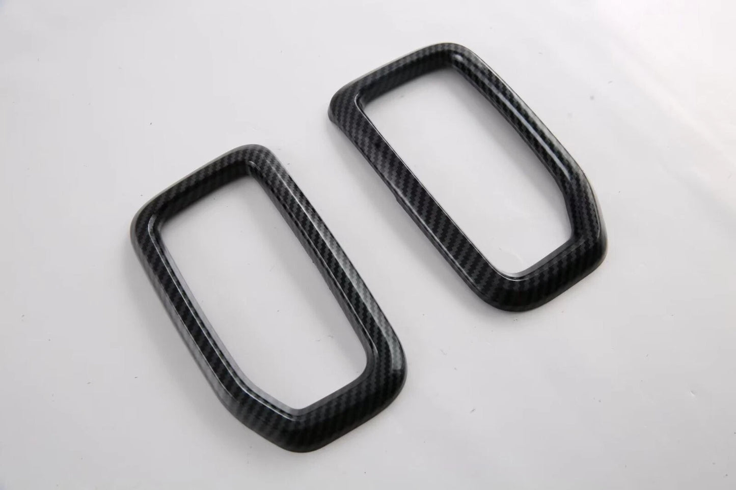 ABS Carbon Fiber Front Side Air Vent Outlet Lid Cover Trim for Ford Ranger (2023)
