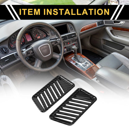 Carbon Fiber Pattern Air Vent Covers for Ford F-150 (2021-2024)