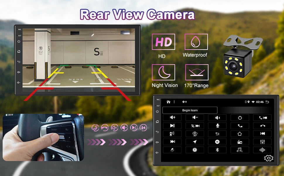 7" Wireless Carplay Android Auto Stereo for Toyota Hilux (1989-2004)