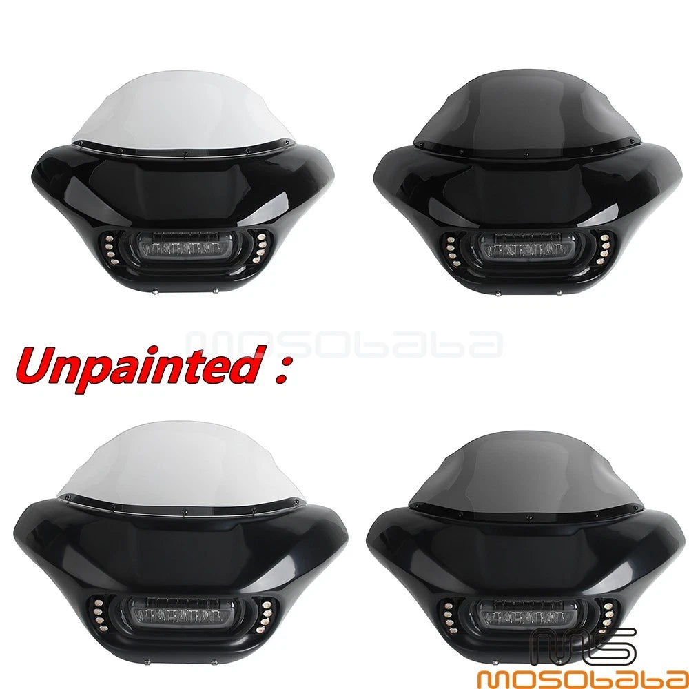 ABS Fairing Windshield w/Bracket & Turn Signal for Softail Street Bob (2018-2023)