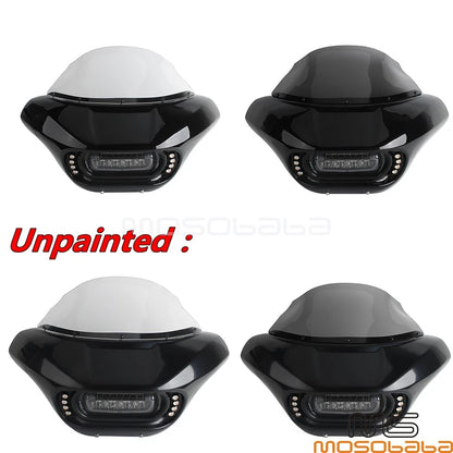 ABS Fairing Windshield w/Bracket & Turn Signal for Softail Street Bob (2018-2023)