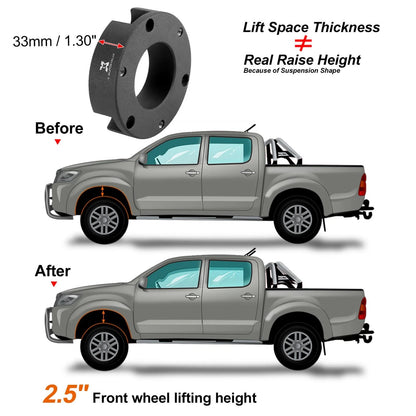 2.5" Front Suspension Leveling Lift Kit for Toyota Tacoma 2005-2020