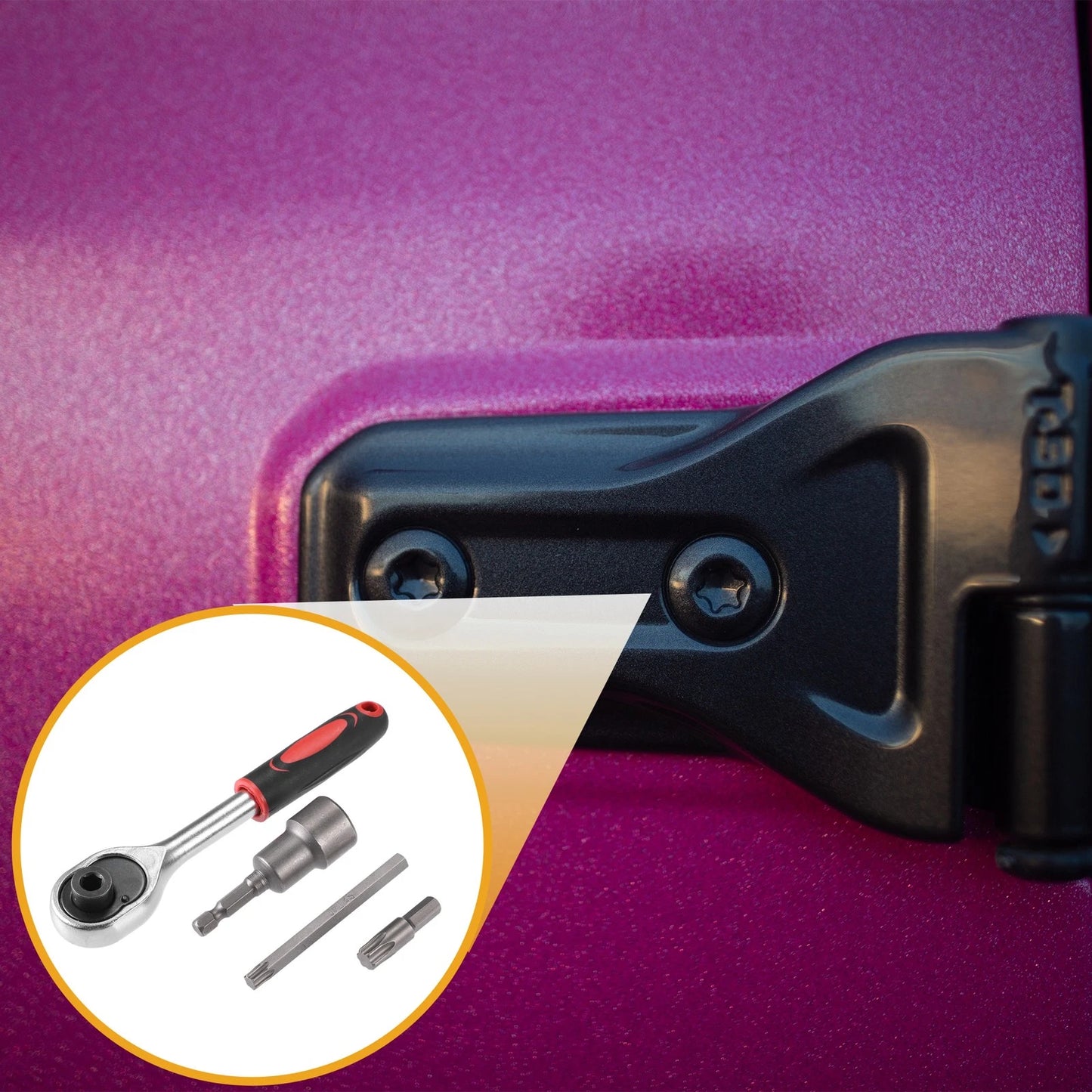 Hard Top Door Removal Bolts Set for Jeep Wrangler JL JK (2007-2019) - 28 Pcs