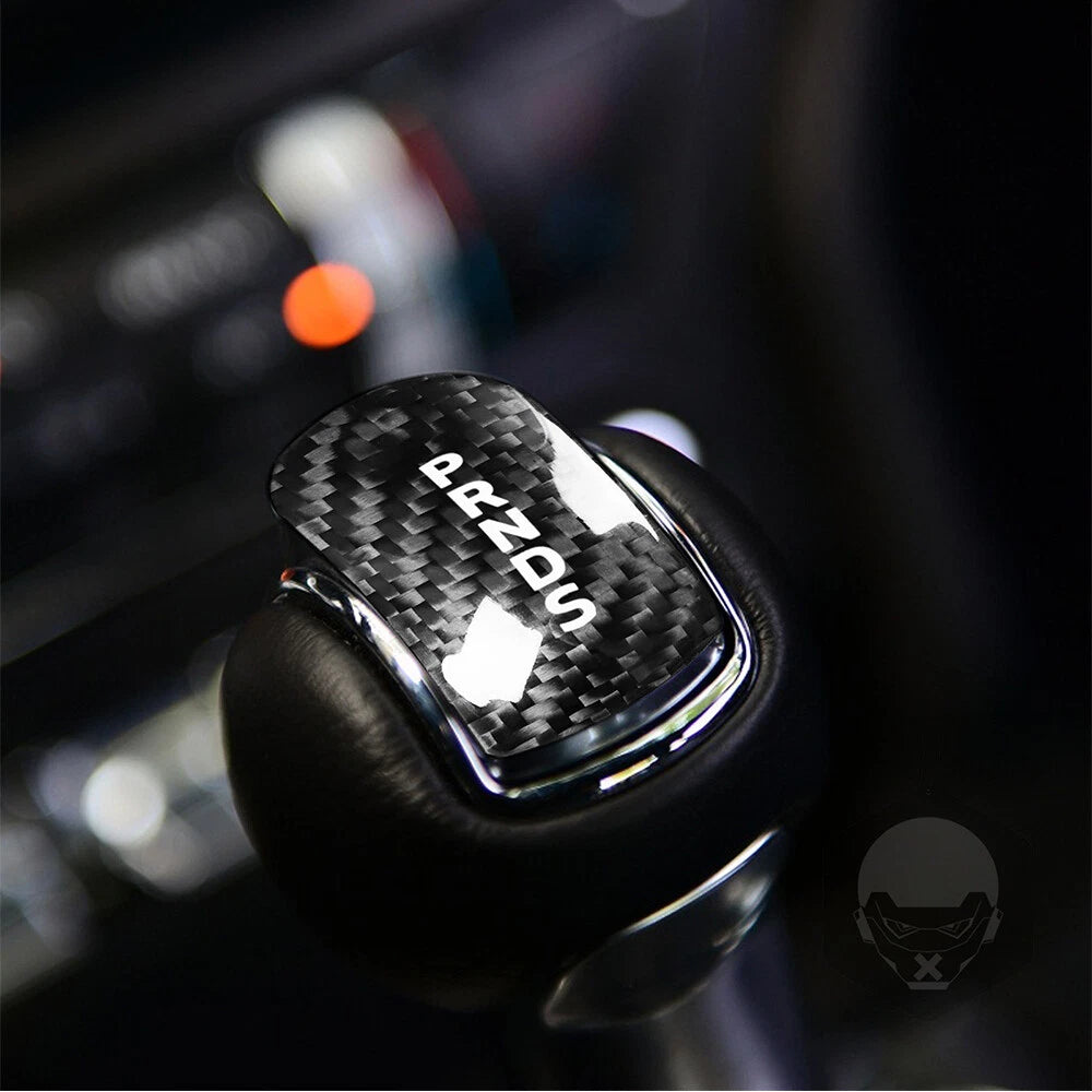 Carbon Fiber Gear Shift Knob Cover for 14-18 Ford Mustang