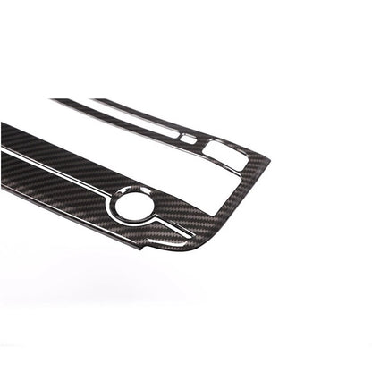 Carbon Style AC Buttons Mode Console Panel Cover Trim fits Jaguar F-pace XE XF