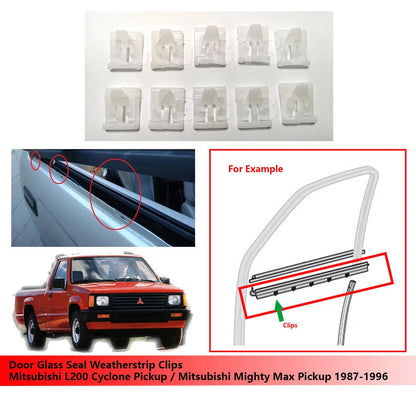 Door Glass Weatherstrip Clip for Mitsubishi L200  (1986-1994)
