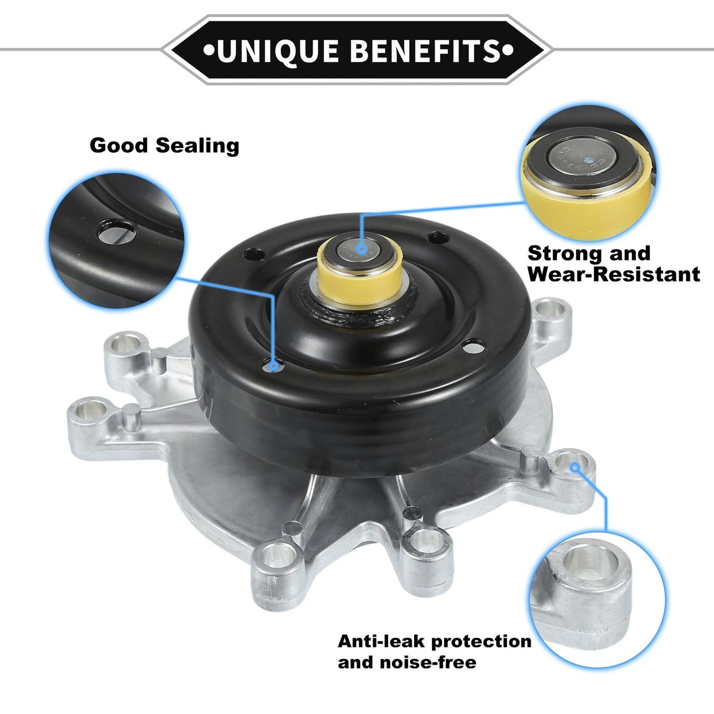 Water Pump for Chrysler Aspen & Dodge Dakota (2007-2009)