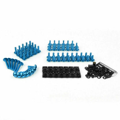 Fairing Bolts Kit 2 x Blue for Universal Japanese Sport Bike