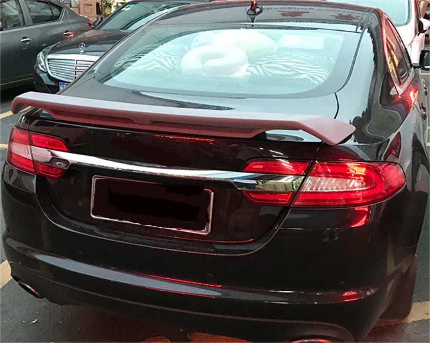 Unpainted Double Layer Rear Trunk Spoiler Wing for Jaguar XF (2012-2015)