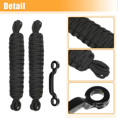 Car Door Limiting Straps  for Jeep Wrangler TJ JK JL (2007-2023) Black