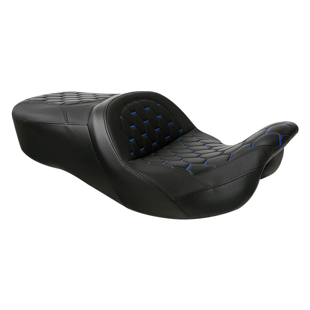 Black Rider Driver Passenger Seat for Harley Touring Street Glide (2009-2023)
