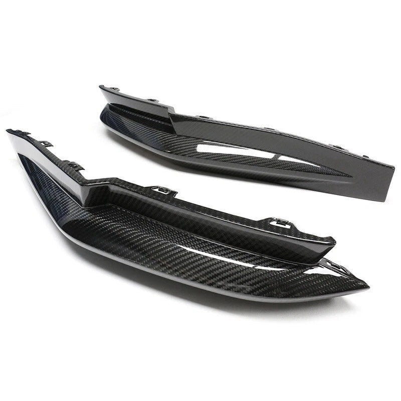 Dry Carbon Fiber Rear Bumper Side Splitter Extension Replace for BMW M3 G80