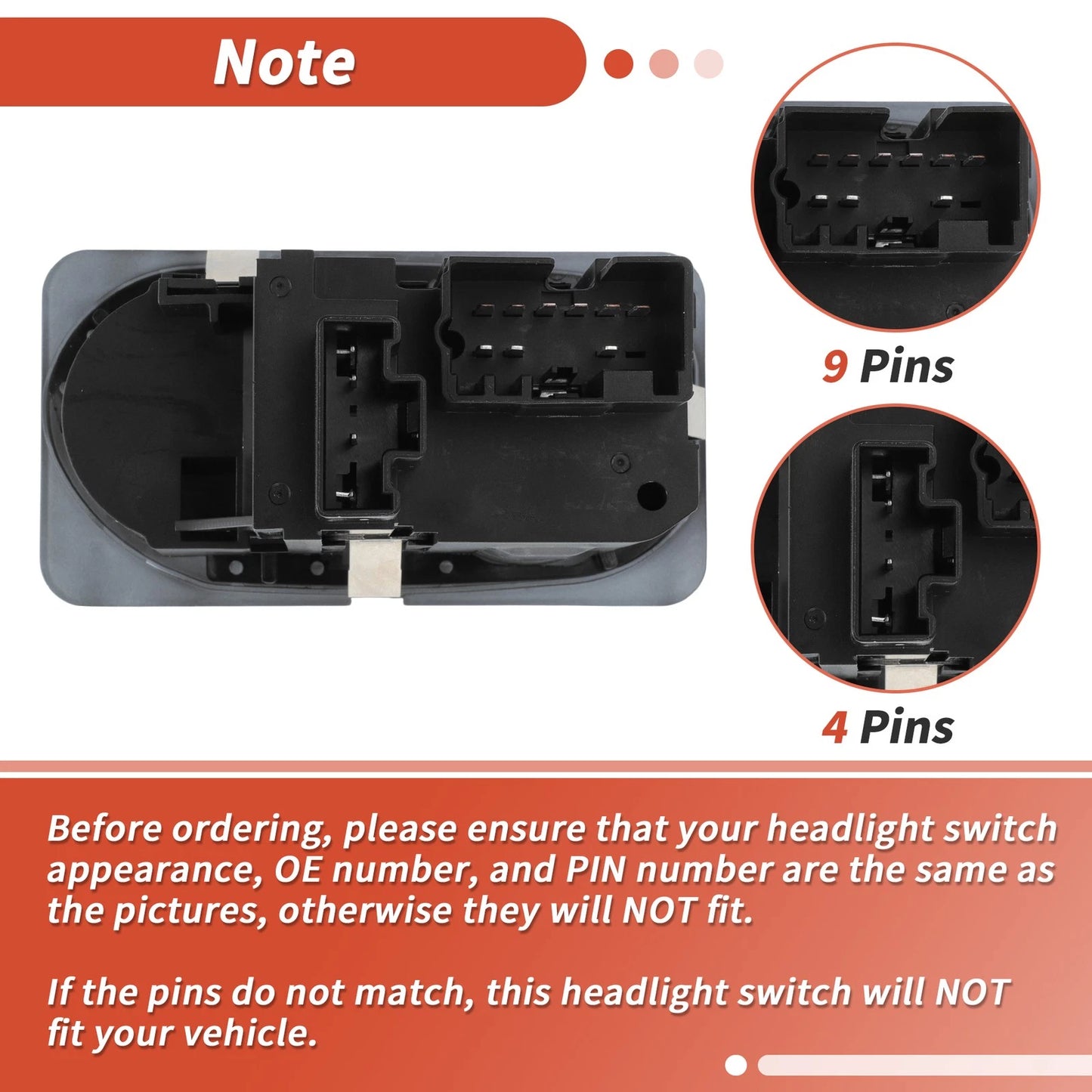 Headlight Switch for Ford F-250 F-350 Super Duty (2003-2007)