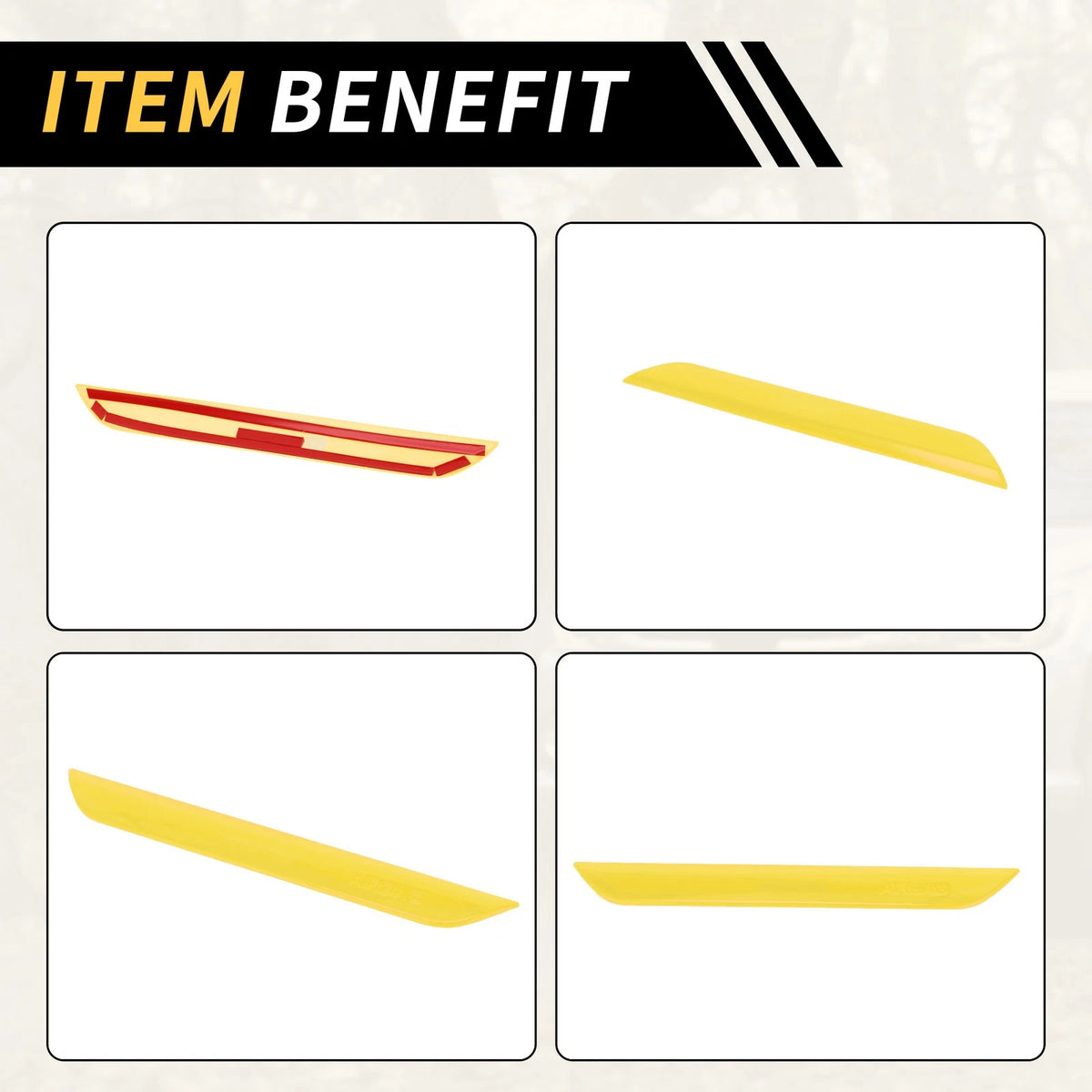 Passenger Side Seat Handle Trim for Jeep Wrangler JL JLU (2018-2024) Yellow
