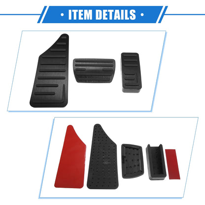 3 x Car Gas Accelerator Brake Foot Rest Pedals for Honda HR-V (2021-2023) Black