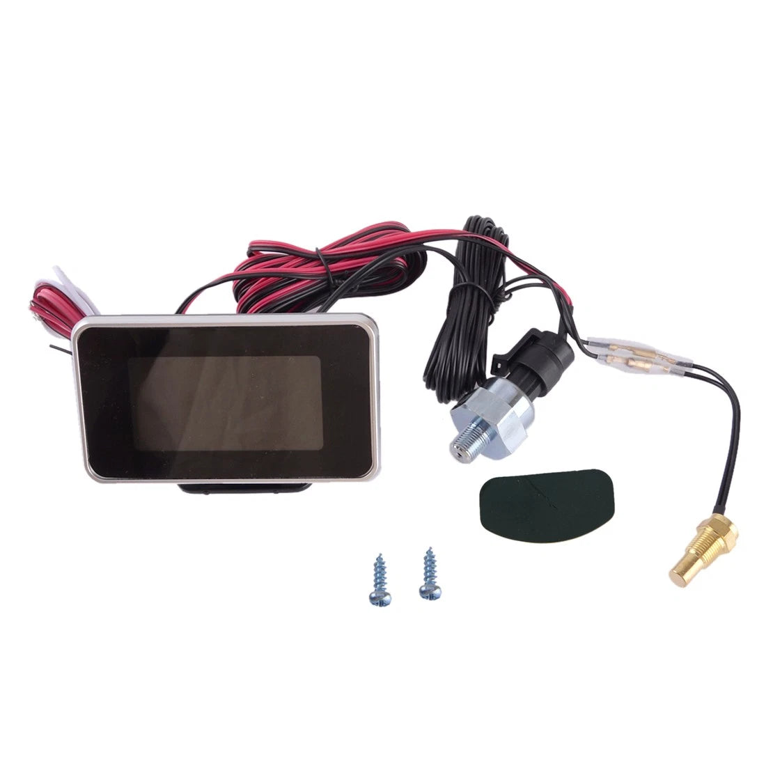 4-in-1 LCD Digital Oil Pressure Voltage Water Temp Fuel Gauge for Car (N/A)