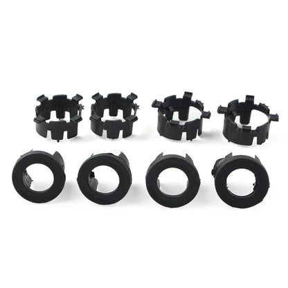 8 Pcs Black ABS Front Bumper Radar Probe Brackets for Jeep Wrangler (2018-2022)