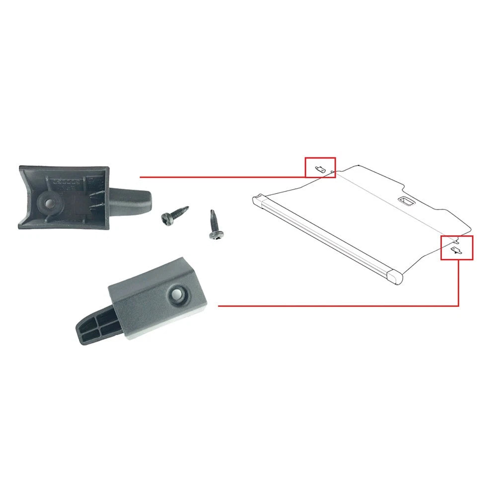 Loadspace Cover Catch Set Black for Land Rover Freelander 2, Range Rover Sport