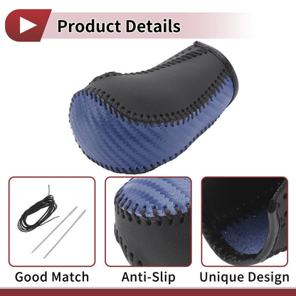 Blue Faux Leather Gear Shift Knob Cover for Mazda CX-5 (2013-2014)
