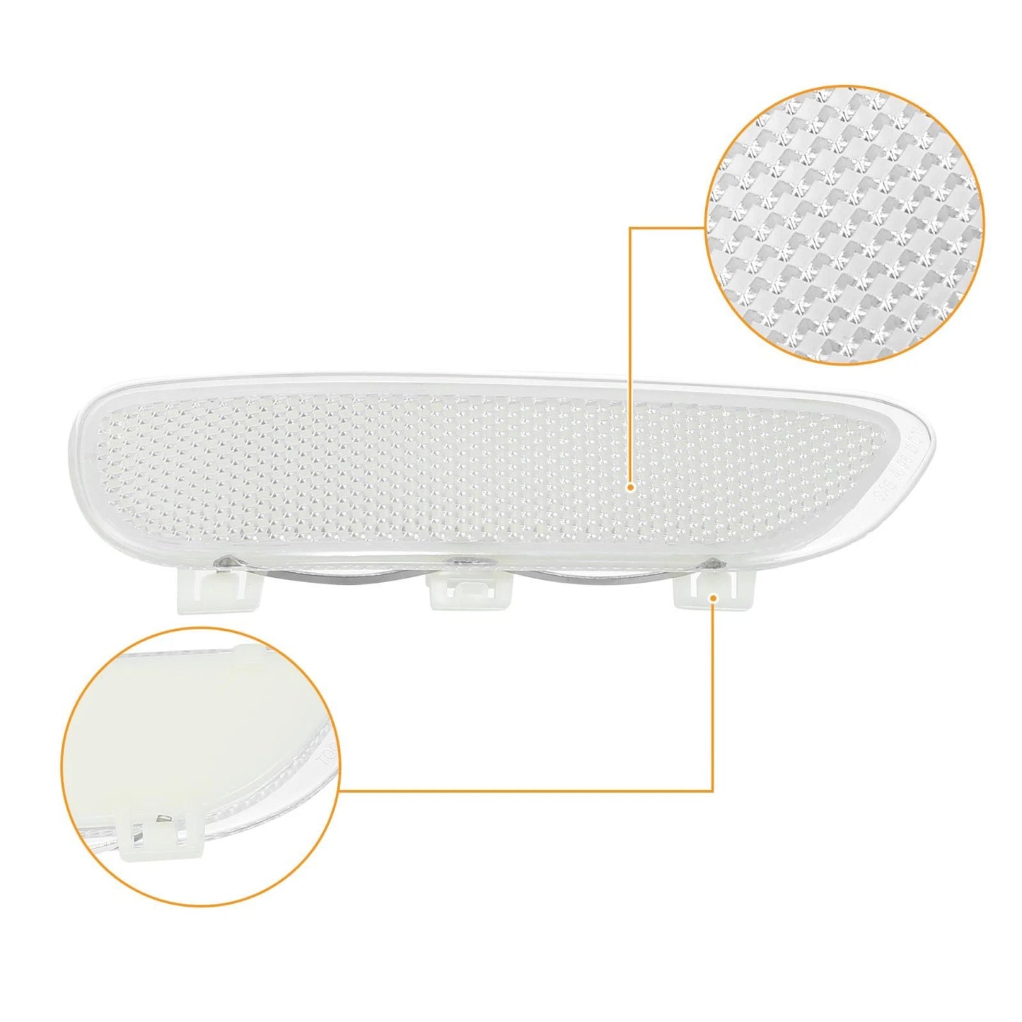 2x Pair Front Bumper Reflector Side Marker for BMW 325Ci 330Ci 323Ci 328Ci