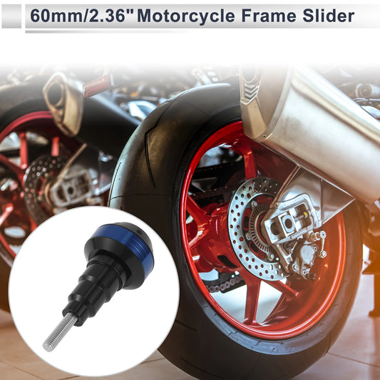 11mm Aluminum Alloy Plastic Motorcycle Slider Frame Bolt 1 Set Blue for Make Model