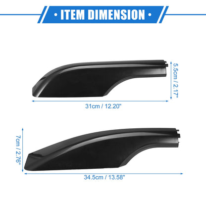 4 x Roof Rack Side Rails End Covers for Toyota Land Cruiser (2008-2021) Black