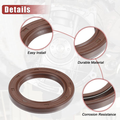 2 x Engine Crankshaft Seal Rubber for Toyota Avalon (2005–2018)