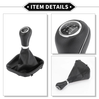 6 Speed Shift Knob & Boot Cover for Mercedes Benz W203 S203 (2004-2007)