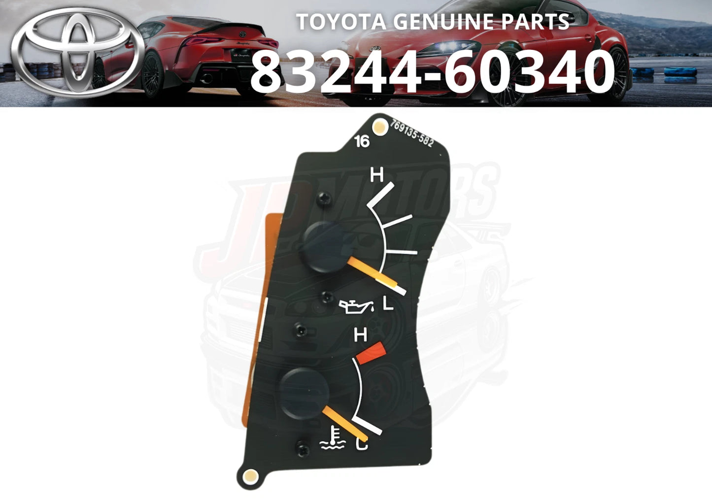 Oil Pressure Water Temperature Gauge for Toyota Land Cruiser 80 (1990–1997)