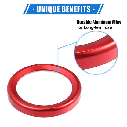 Red Engine Start Stop Ignition Push Button Cover for Ford Maverick (2022-2023)