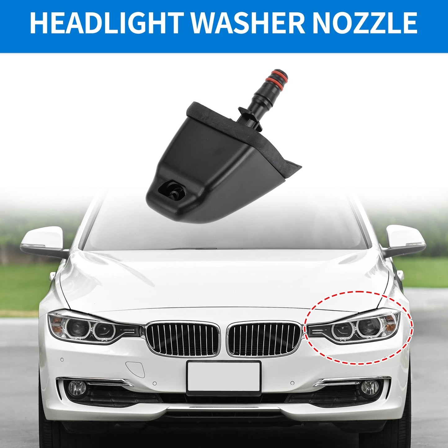 Driver Side Headlight Washer Nozzle for Honda CR-V (2005-2006)