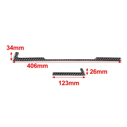 Carbon Fiber Black Navigation Frame Cover Trim for Audi A4 A5 S4 S5 RS4 RS5