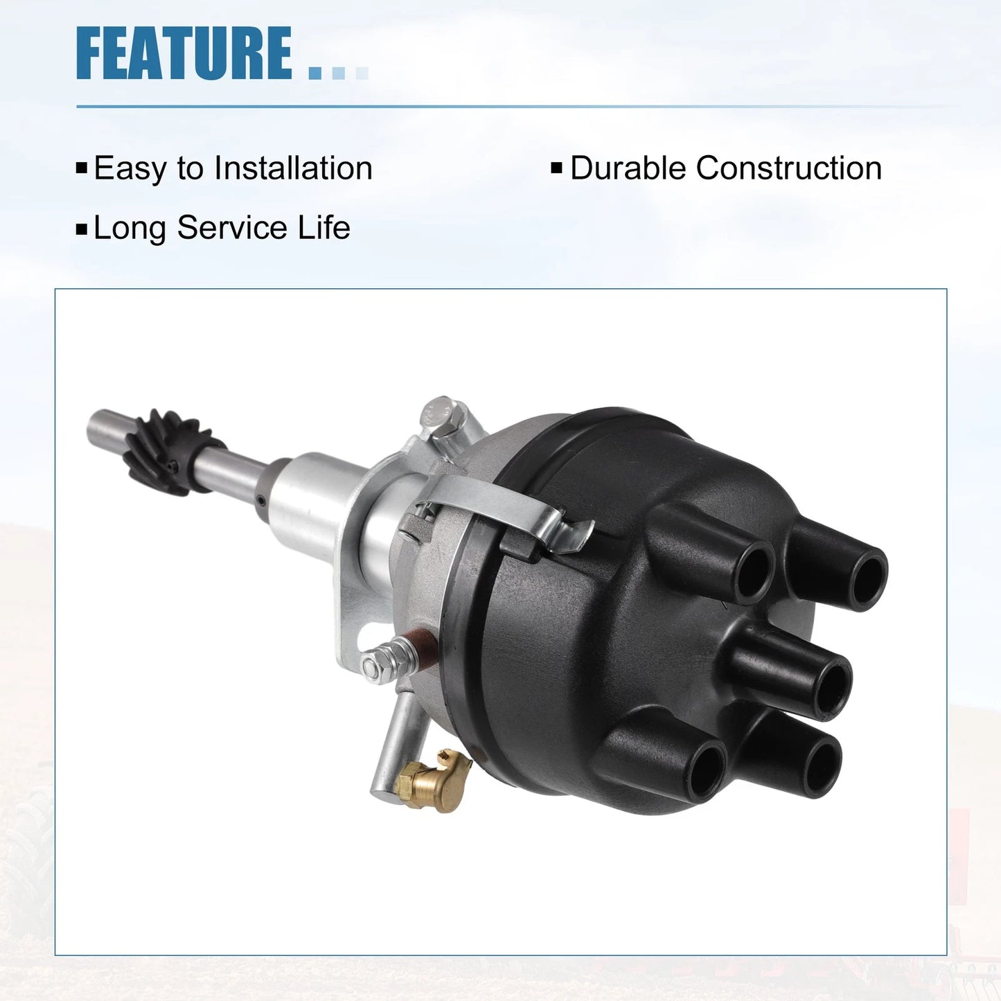 Tractor Distributor for Ford 8N - Silver Tone (1939-1947)