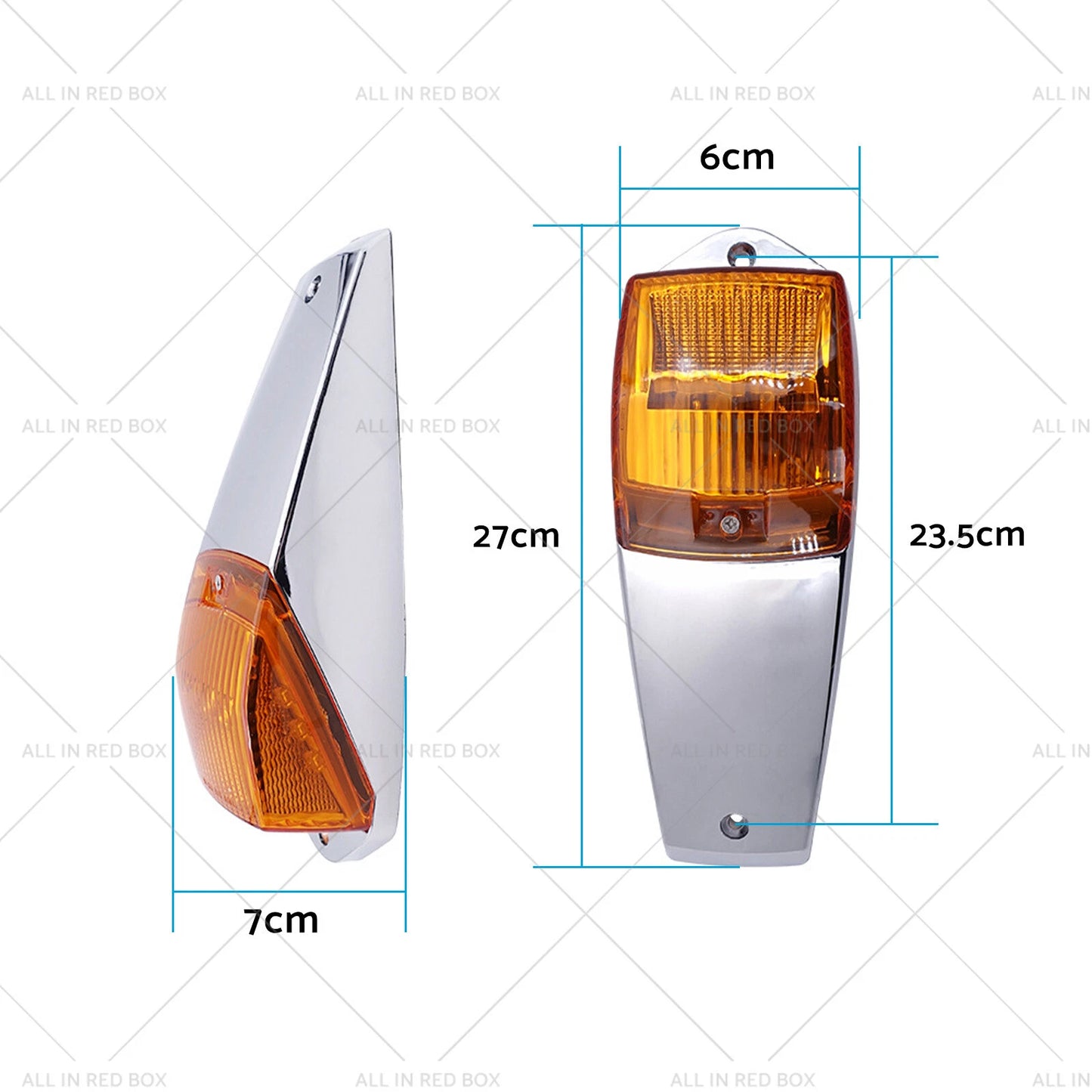 5x Clear Amber Roof Lights 12V 17 LED for Truck