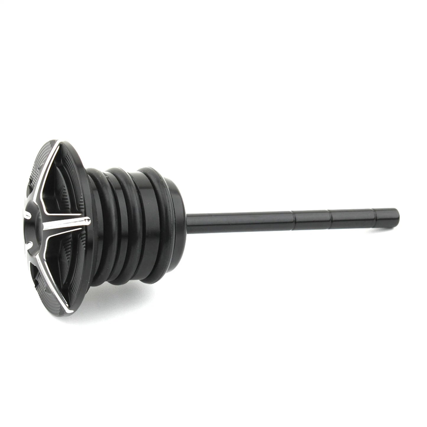 Transmission Oil Dipstick Fill Plug for Harley Softail  1 x Black