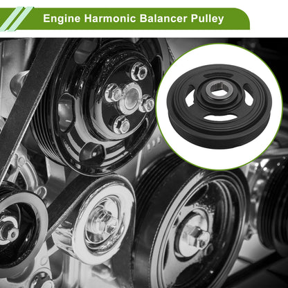 Harmonic Balancer Crankshaft Pulley for Honda Accord (2008-2012) Black