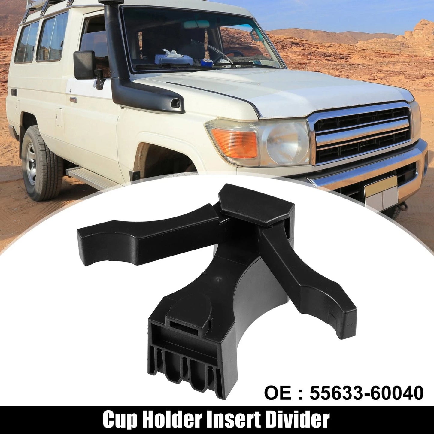 Cup Holder Insert Divider for Toyota Land Cruiser (2008–2011)