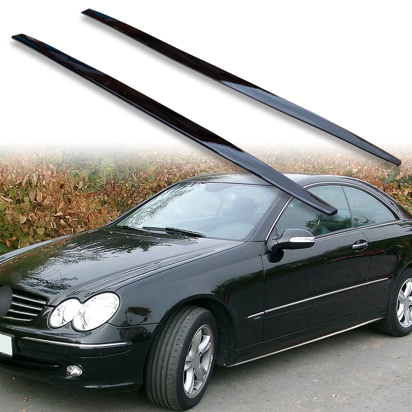 Side Skirt Extension Panel for Benz C209 Coupe (2003-2010)