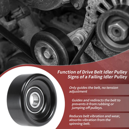 Accessory Drive Belt Idler Pulley for Ford Jeep Dodge GMC