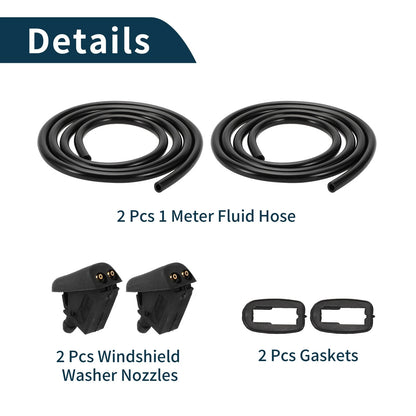 Windshield Washer Nozzle & Fluid Hose for Mini Cooper (2002-2008)
