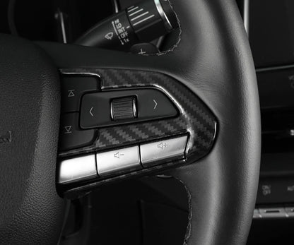 Steering Wheel Lid Cover Trim for Cadillac CT4 ATS 2020-2023 2 x Carbon Fiber