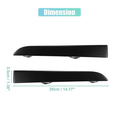 2 x Front Bumper Grille Headlight Filler Trim for Toyota Tacoma (2001–2004)