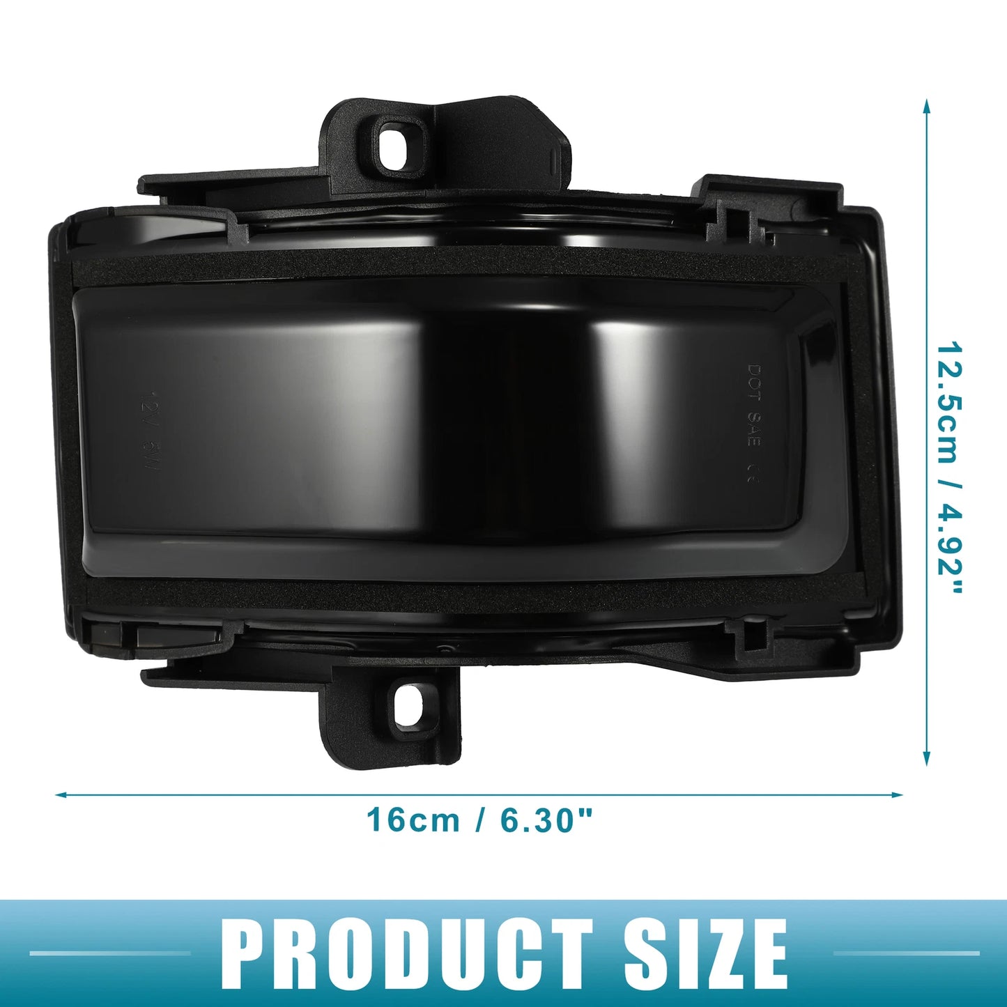 White Yellow Side Mirror Turn Signal Light for Ford (2015-2023)