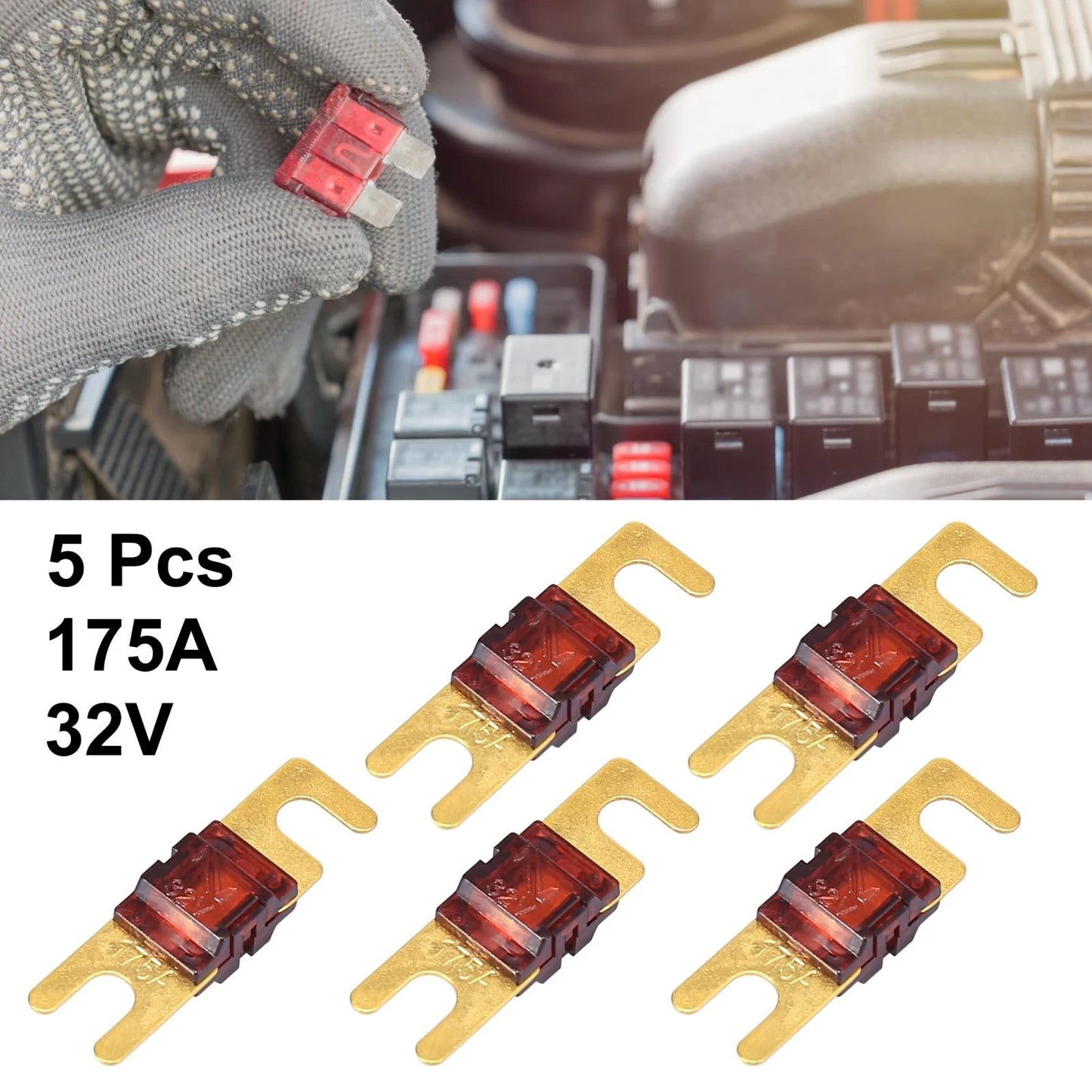 5pcs / 175A AFS Mini ANL Fuses / for Car/Truck/Motorcycle/Boat Audio CDs
