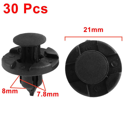 30 Pcs Black Plastic Rivet Clips for Nissan Teana Tiida (2004-2019)
